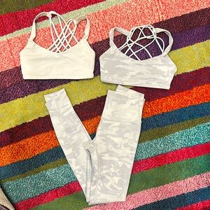 Lululemon White Camo set
